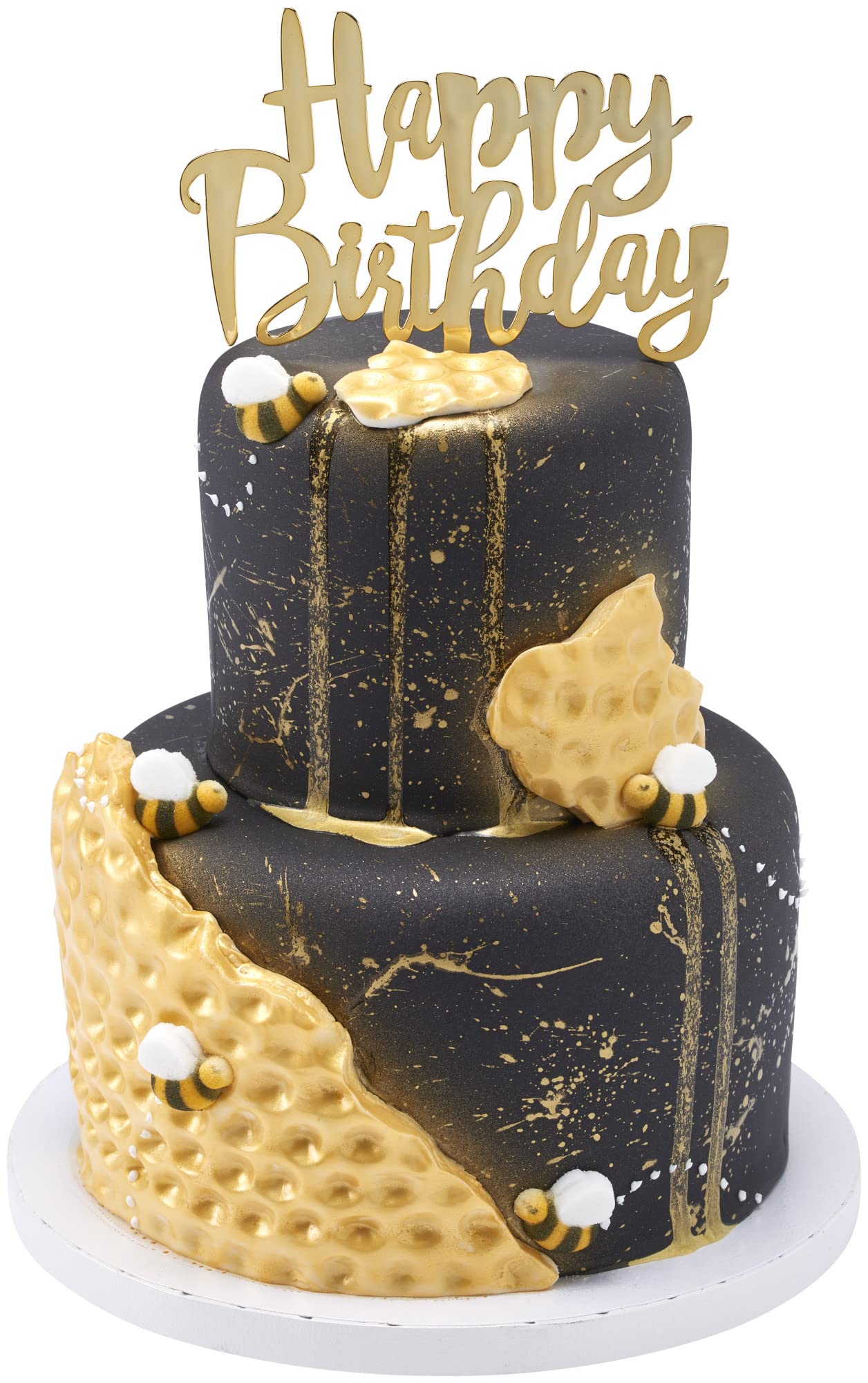 Lucks Dec-Ons Decorations Molded Sugar/Cup-Cake Topper, Bumble Bees Assortment, 1 Inch, 176 Count