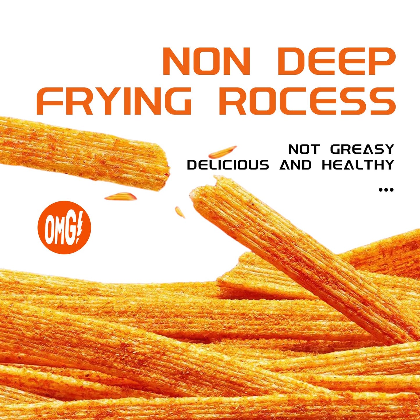 Spicy Strips - (Crispy)(Lime Flavor) Spicy Gluten Latiao, Chinese Special Casual Snack Food, Made From Wheat/Chili/Spice, Low Su
