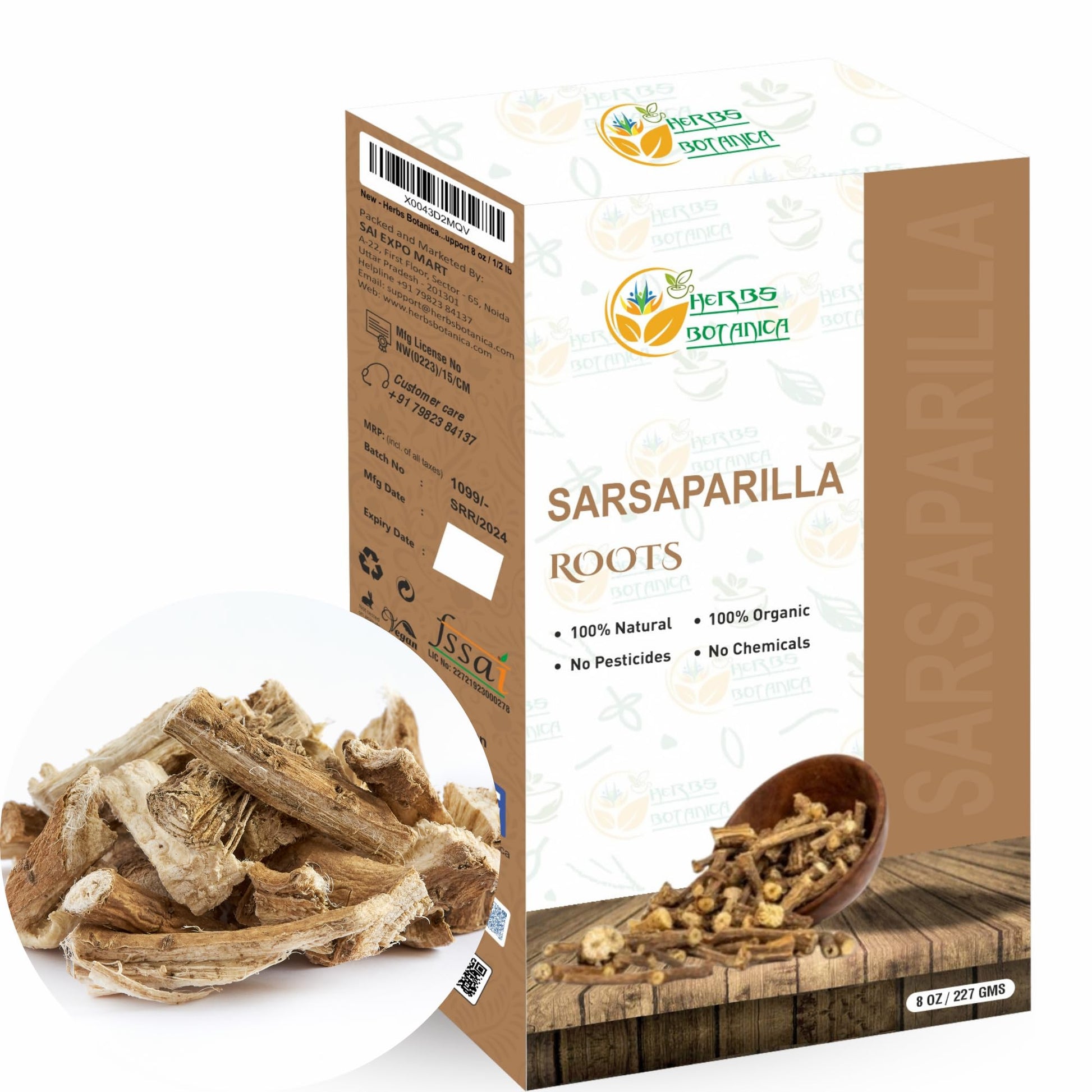 Herbs Botanica Organic Sarsaparilla Root/Sasperella Root For Herbal Tea Hemidesmus Indicus Sasparilla Natural Blood Purifierskin