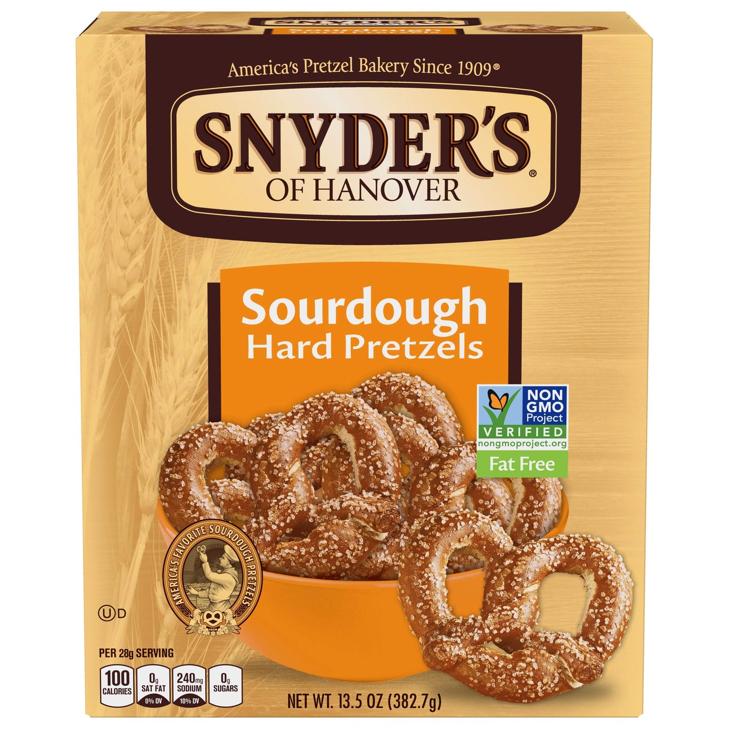 Snyder'S Of Hanover Sourdough Hard Pretzel Box - 13.5 Oz - 2 Pk