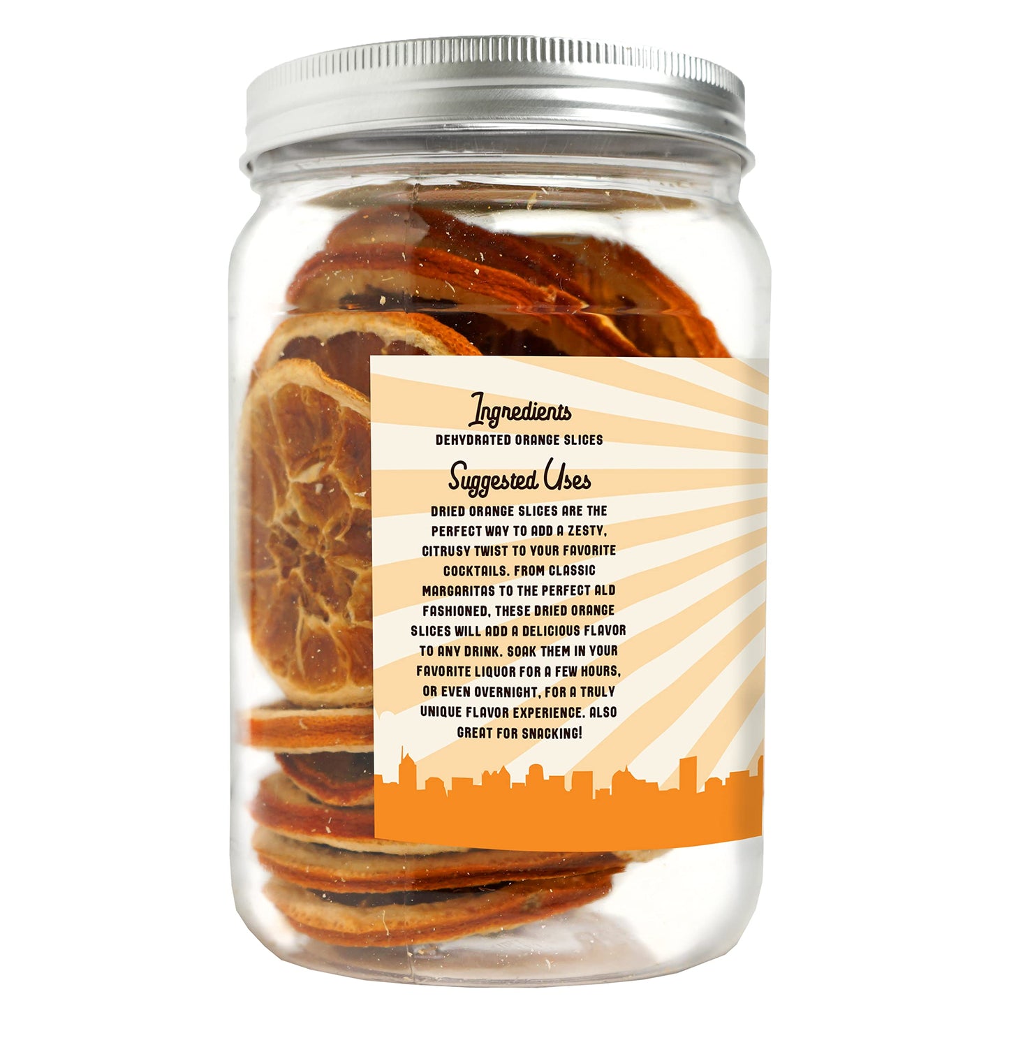 Barrel Roll Bar Essentials Dried Orange Slices for Cocktails, 4 Ounces, Preservative Free, Large Dehydrated Oranges
