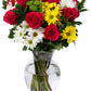 Benchmark Bouquets - Life Is Good Pink (Glass Vase Included), Next-Day Delivery, Gift Mothers Day Fresh Flowers