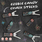 Swirleey Candy Sticks Bulk - 100 Count - Chalk Bulk School Theme Favors & Novelty Treats - Individually Wrapped Kid-Friendly Tea