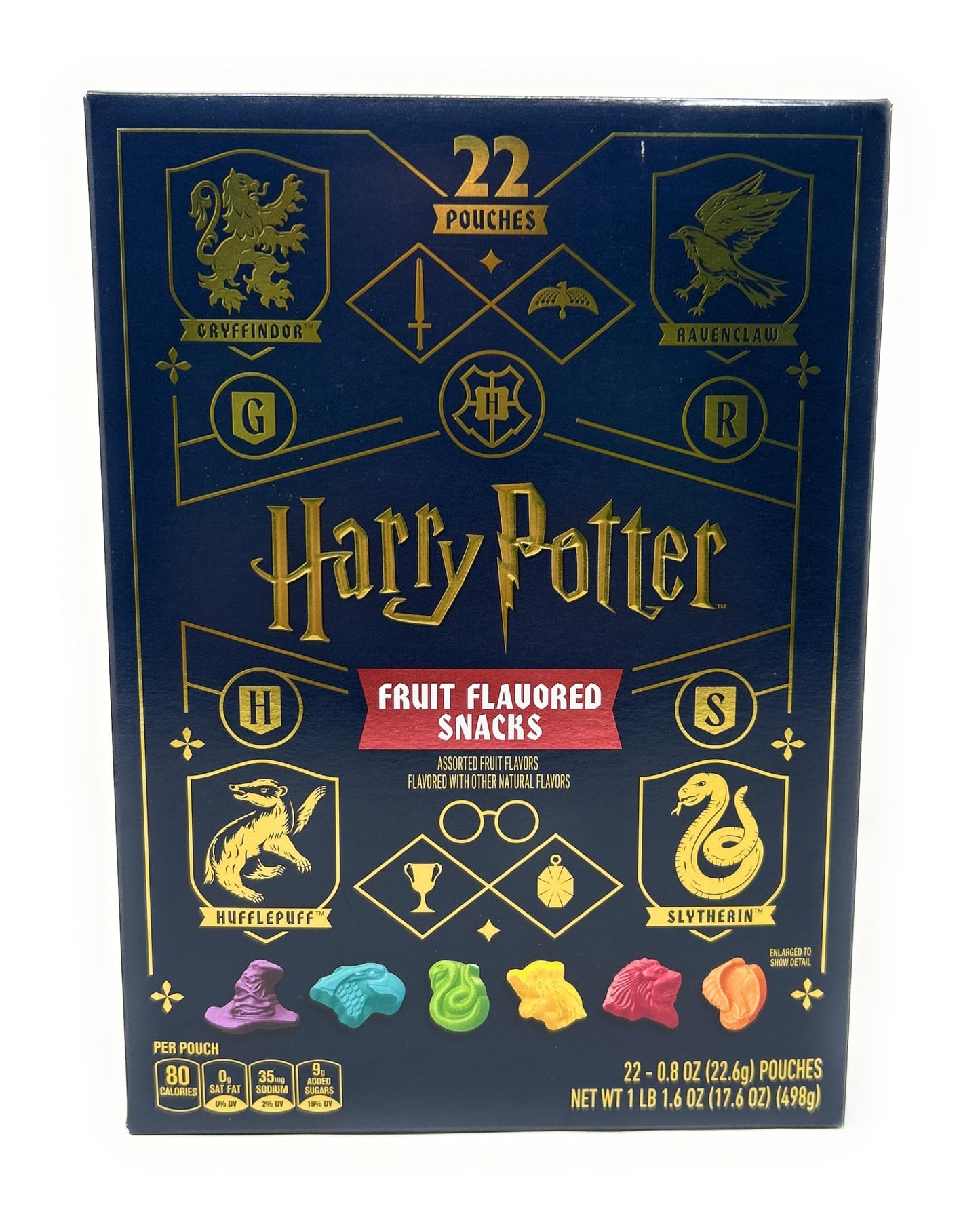 Harry Potter Fruit Flavored Snacks 17.6 Oz - 22 Pouches - 6 Flavors