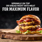 Weber Flavor   Burger Seasoning, 6.75 Ounce Shaker, Pack of 6, Model 1151247