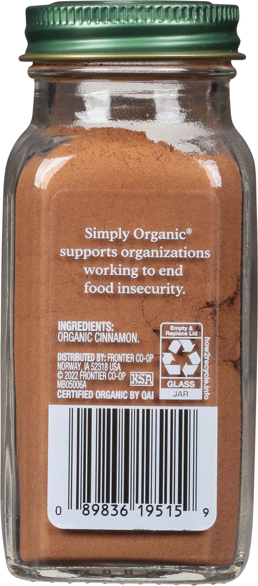 Simply Organic Ceylon Ground Cinnamon - Non-GMO Organic Powder, 2.08 Ounce, Model 19515
