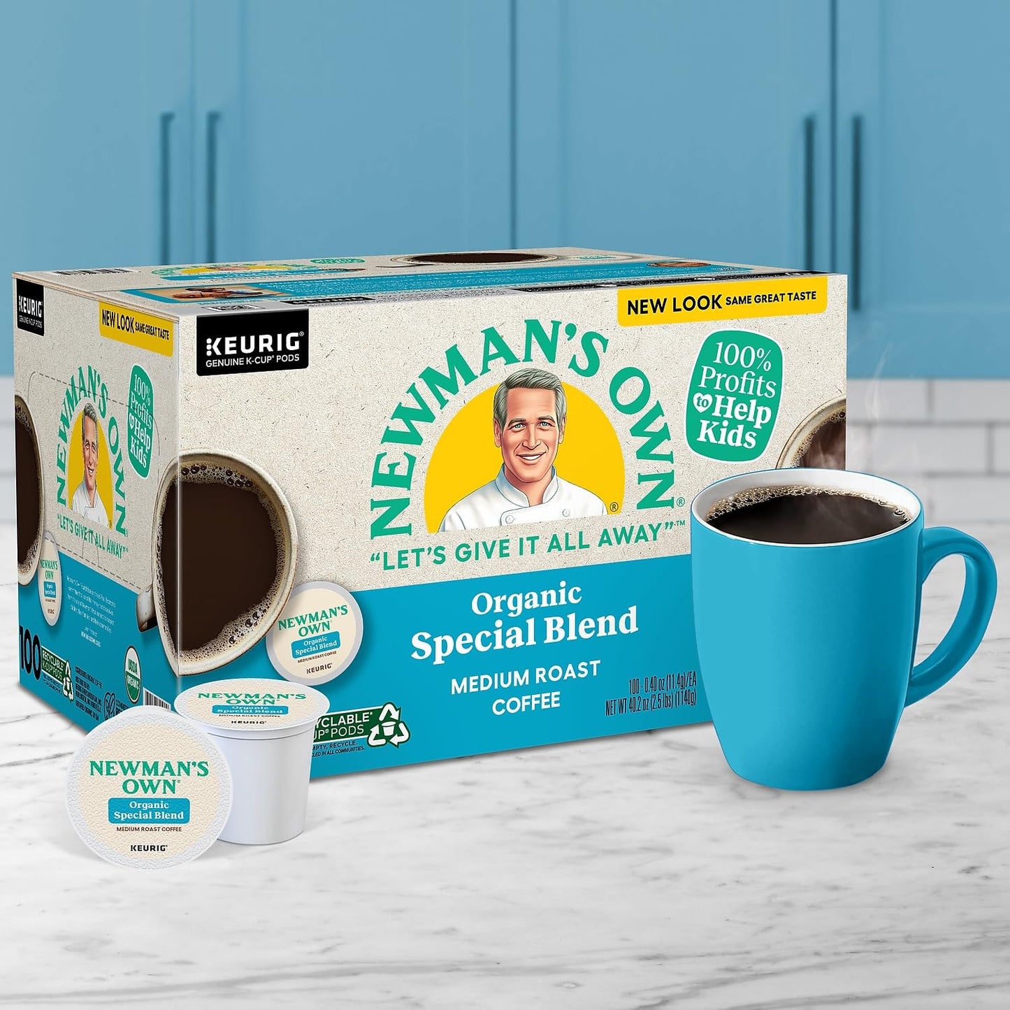 Newmans Own Special Extra Bold Blend Coffee Single-Serve K-Cups  Medium Roast  100 Count (Packaging May Vary)