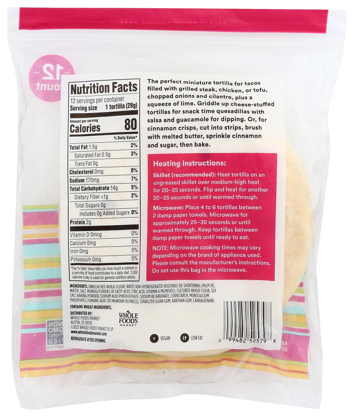 365 By Whole Foods Market, Flour Tortillas, Street Style, 11.85 Ounce
