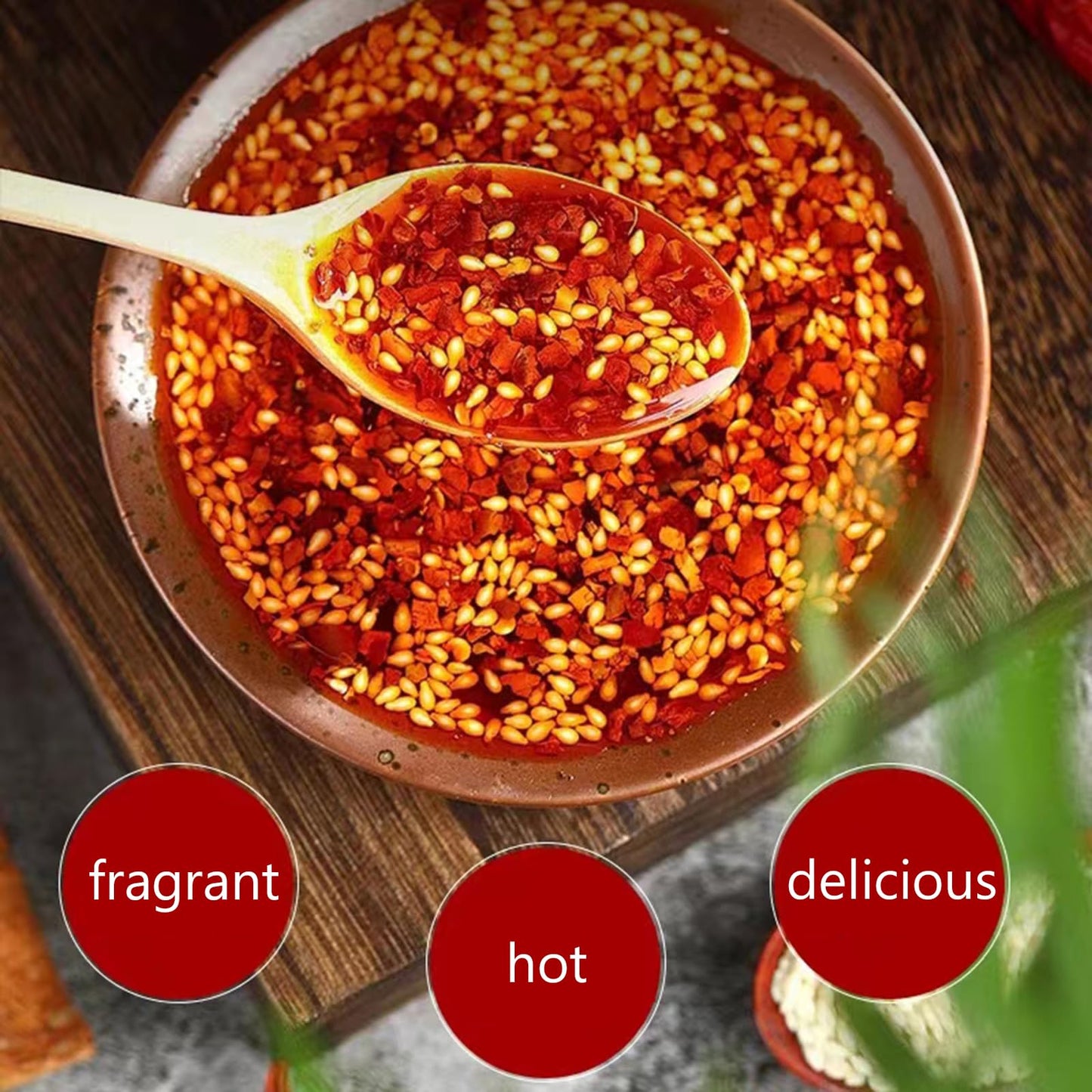 Chili Oil Hot Spicy Crunchy Sesame Chili Cris Flavor Spicy Red Oil Asian Ready to Eat Seasoning for Cooking on Everything Vegan