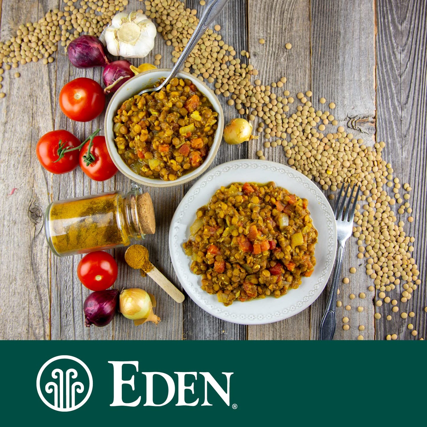 Eden Organic Lentils With Onion And Bay Leaf, 15-Ounce Cans (Pack Of 12) (Value