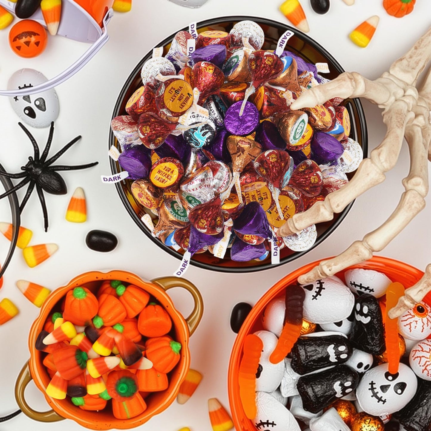 Christmas Magical Chocolate Kisses 2 lb - Individually Wrapped Wizard Theme Foil Milk & Special Dark Chocolate Candies for Trick-or-Treat  Candy Cauldrons  Parties & Candy Bowls