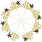 Gyufise 24Pcs Bumble Bee Cupcake Toppers Oh Babee Cupcake Picks Gold Glitter Oh Baby Cupcake Picks For Baby Shower Birthday Part