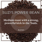 The Bean Organic Coffee Company Suzis Power Bean, Dark Roast, Ground Coffee, 16-Ounce Bag, Caf   molido tostado org  nico