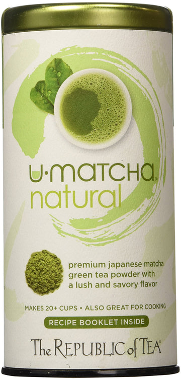 The Republic of Tea U-Matcha Powdered Tea, 1.5 Ounces, 20+ Cups, Natural Matcha Tea
