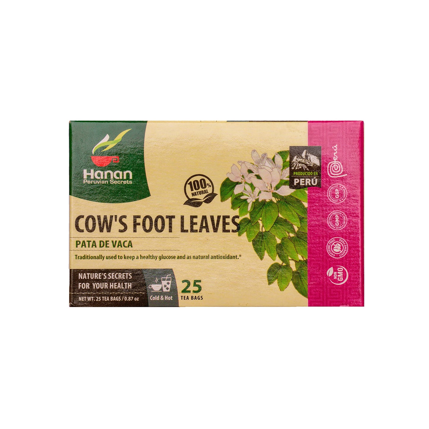 Hanan Peruvian Secrets Cow'S Foot (Pata De Vaca) Tea | 100% All-Natural Bauhinia Forficata From Peru Traditionally Used To Promo