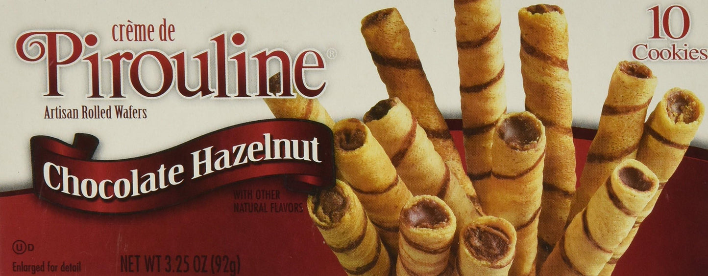 Debeukelaer, Pirouline Choc Hzlnut, 3.25 Oz, (Pack Of 12)