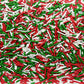 SE Si&Moos Red Green and White Jimmy Sprinkles for Cake Decorating Christmas Cookie Decorations Christmas Jimmy Sprinkles Edible