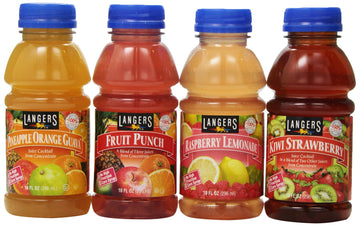 Langers Tropical Variety Pack Juice, 10 Fl Oz, Pack of 12