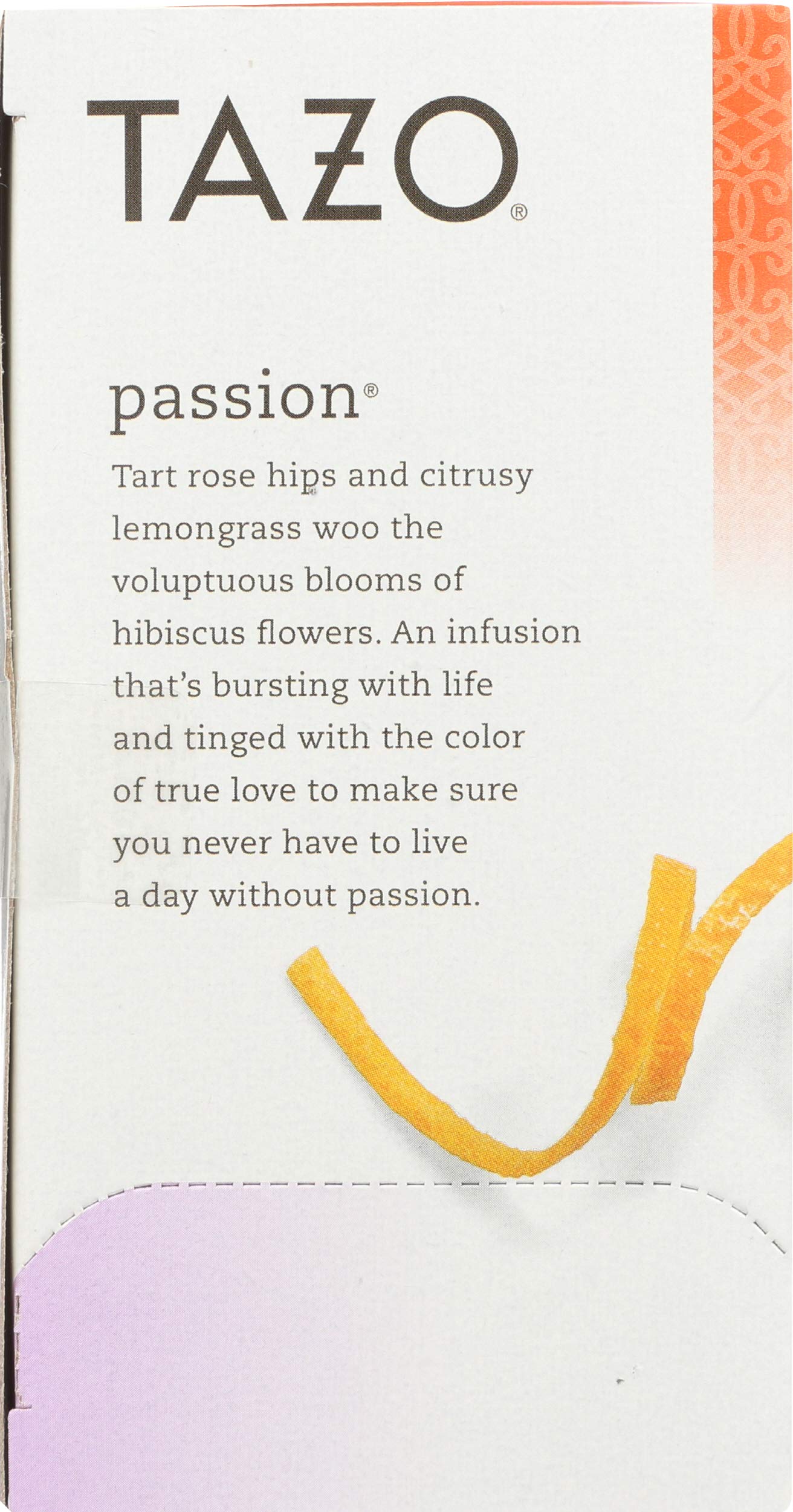 Tazo Tea Passion 20 Bags Net Wt. 1.8 Oz/52G