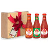 Abc Chili Hot Sauce Gift Set  3 Pack (11.3 Oz Each)  Hot Sauce Variety Pack  Oriflavor Blendal  Extra Hot  Hot & Sweet  Spicy Sriracha Style Sambal  Halal  Perfect Holiday Gift  Wrapped With Card