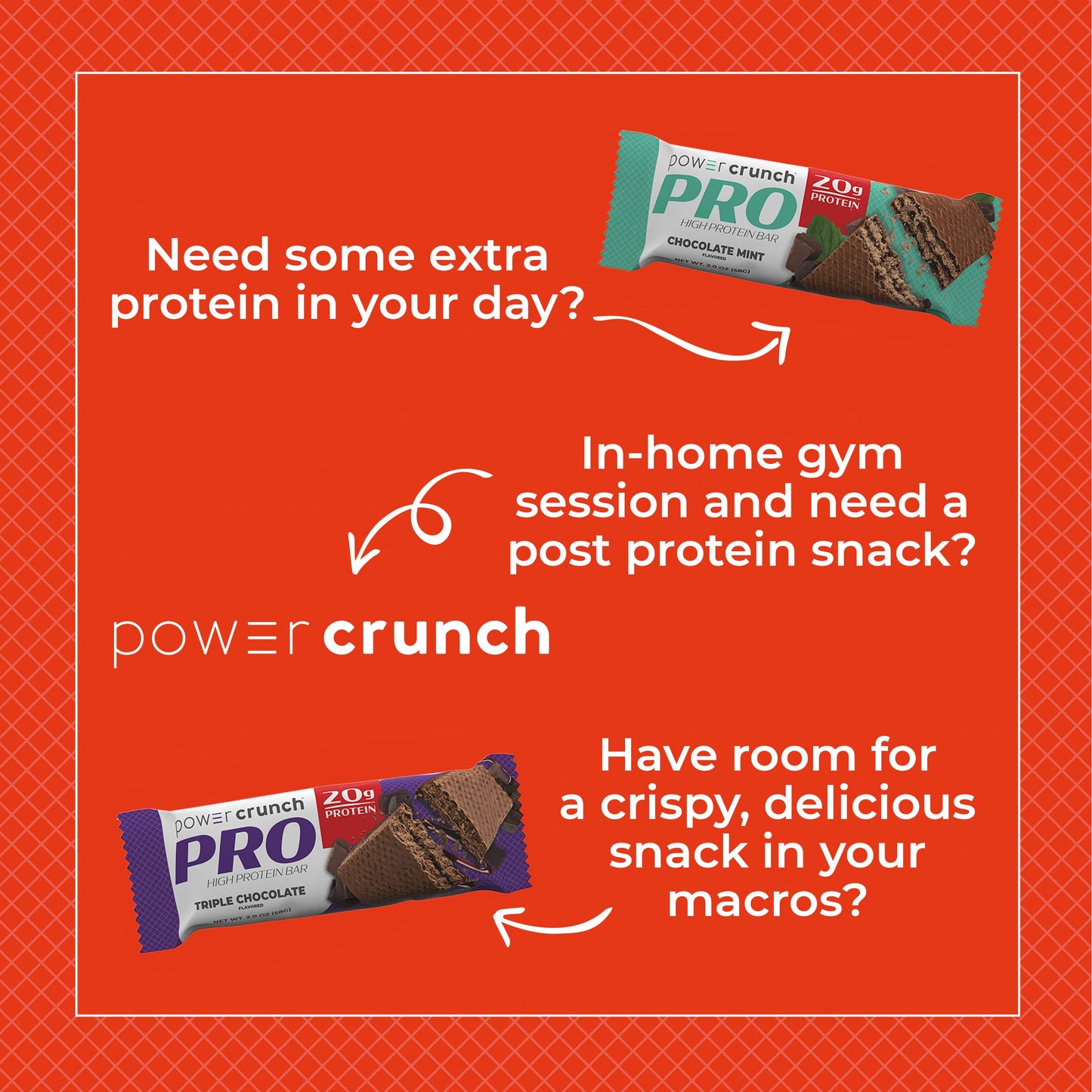 Power Crunch PRO Protein Wafer Bars, Variety Pack, in 4 Flavors 2.0 Ounce Bars (16 Count). High Protein