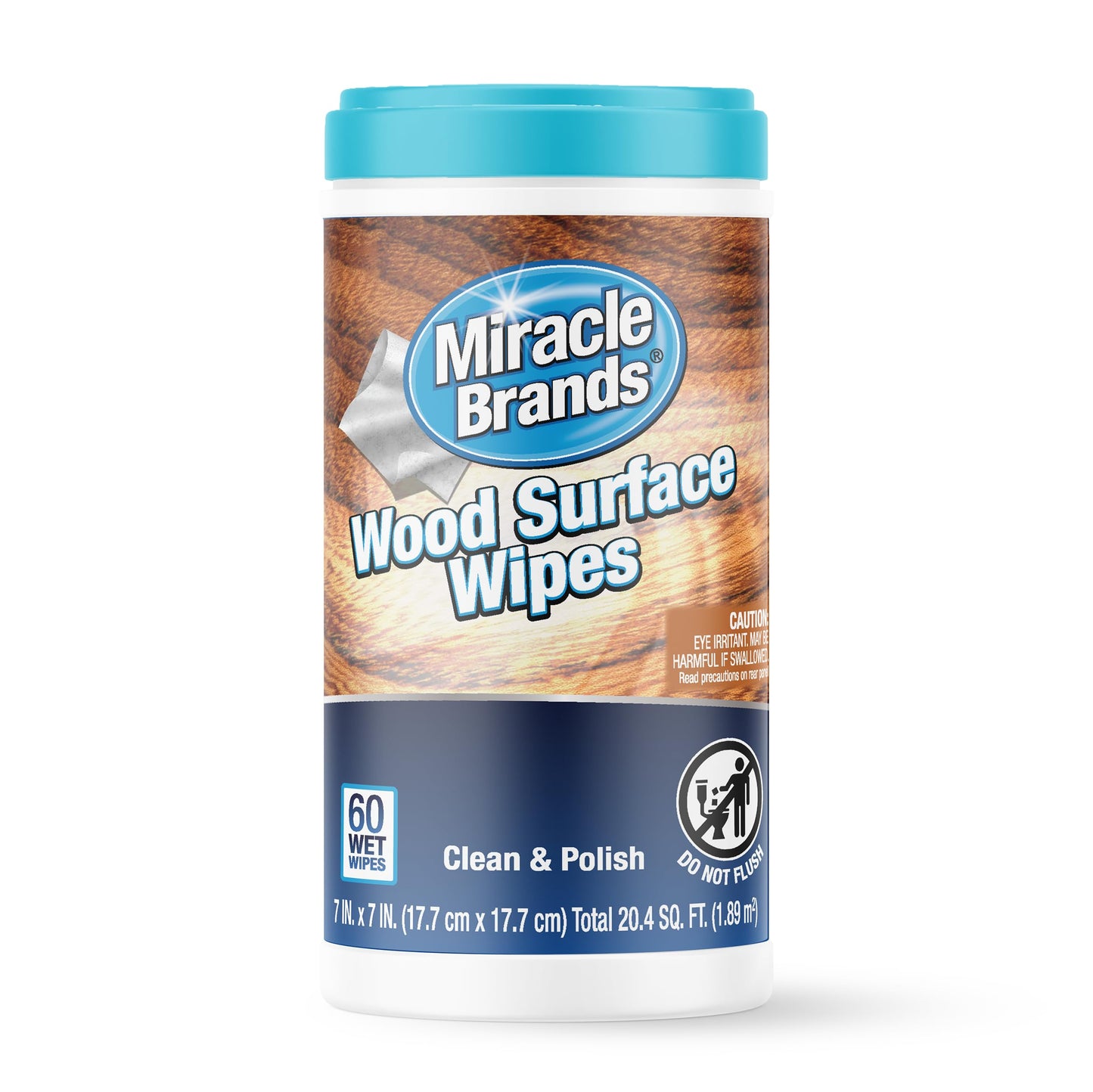 Miraclewipes For Wood Surfaces, Remove Dirt And Grime Buildup, Clean, Protect, And Polish Cabinets, Furniture, And Wood Floors, 