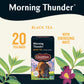 Celestial Seasonings Morning Thunder Black Tea, Caffeinated, 20 Tea Bags Box (Pack of 6)