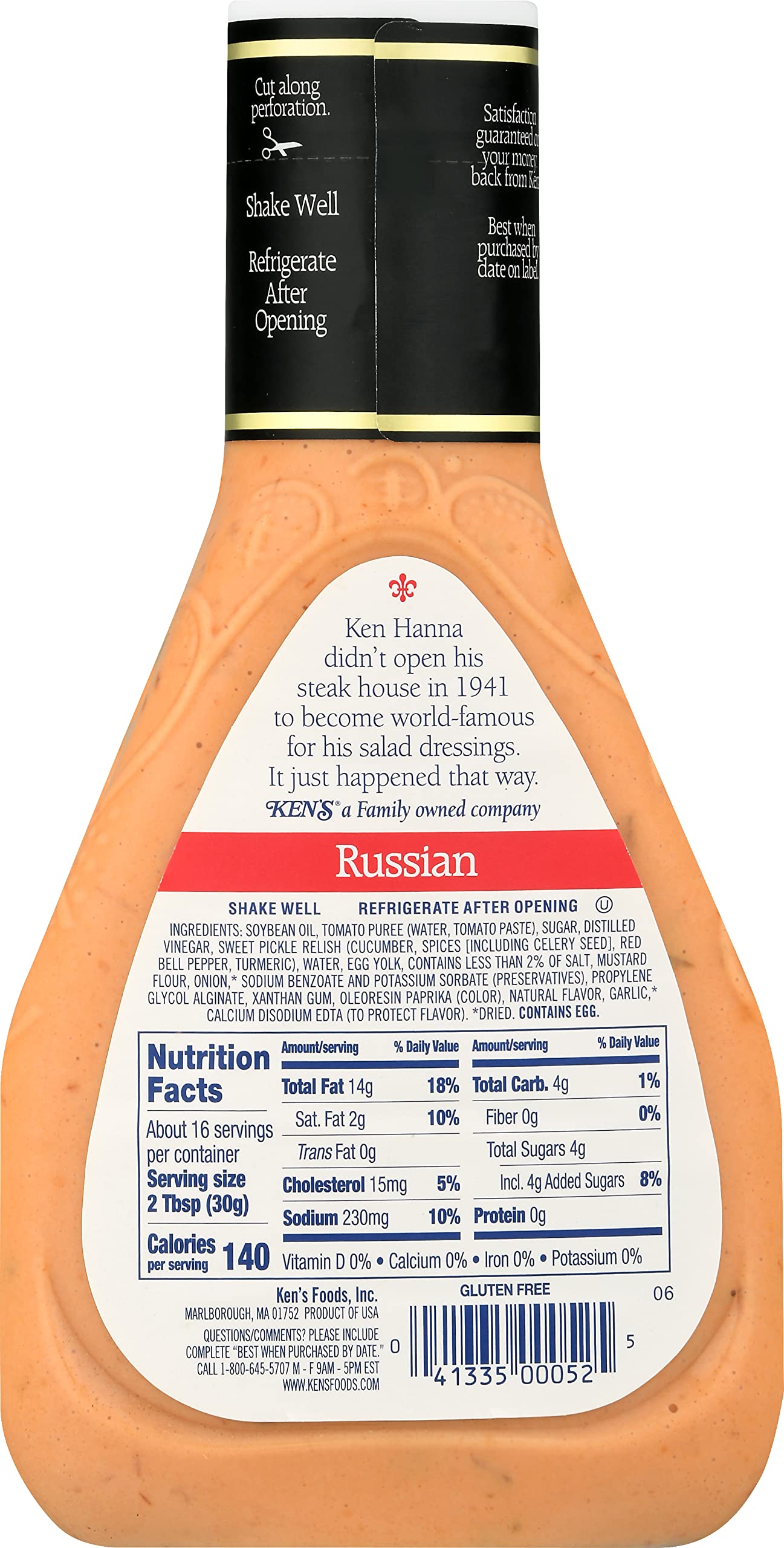Ken'S Steak House Russian Dressing (16 Ounce, Pack Of 4)