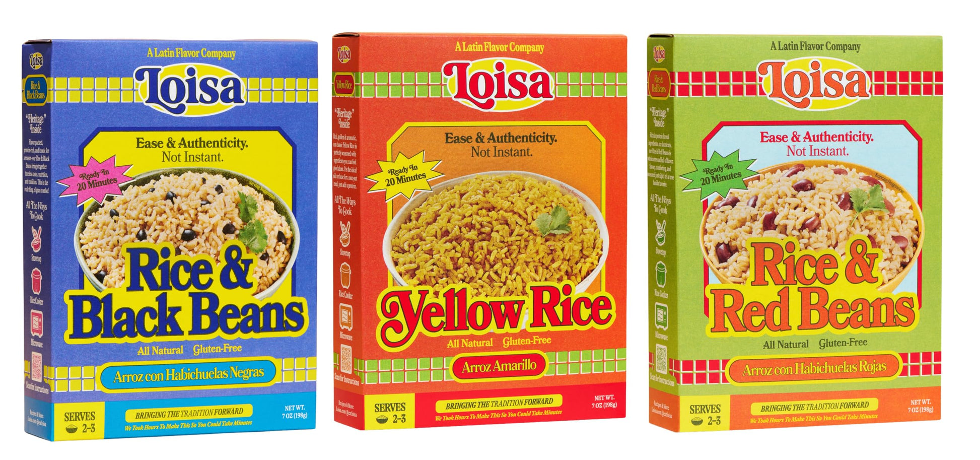 Loisa Premium Latin Rice & Beans, Premium Latin Rice, Non-GMO, No MSG, No Artificial Flavors, No Artificial Colors, Organic Spic