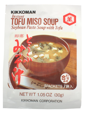 Kikkoman Miso Soup Tofu Instant, 1.05-Ounce Units (Pack Of 12)