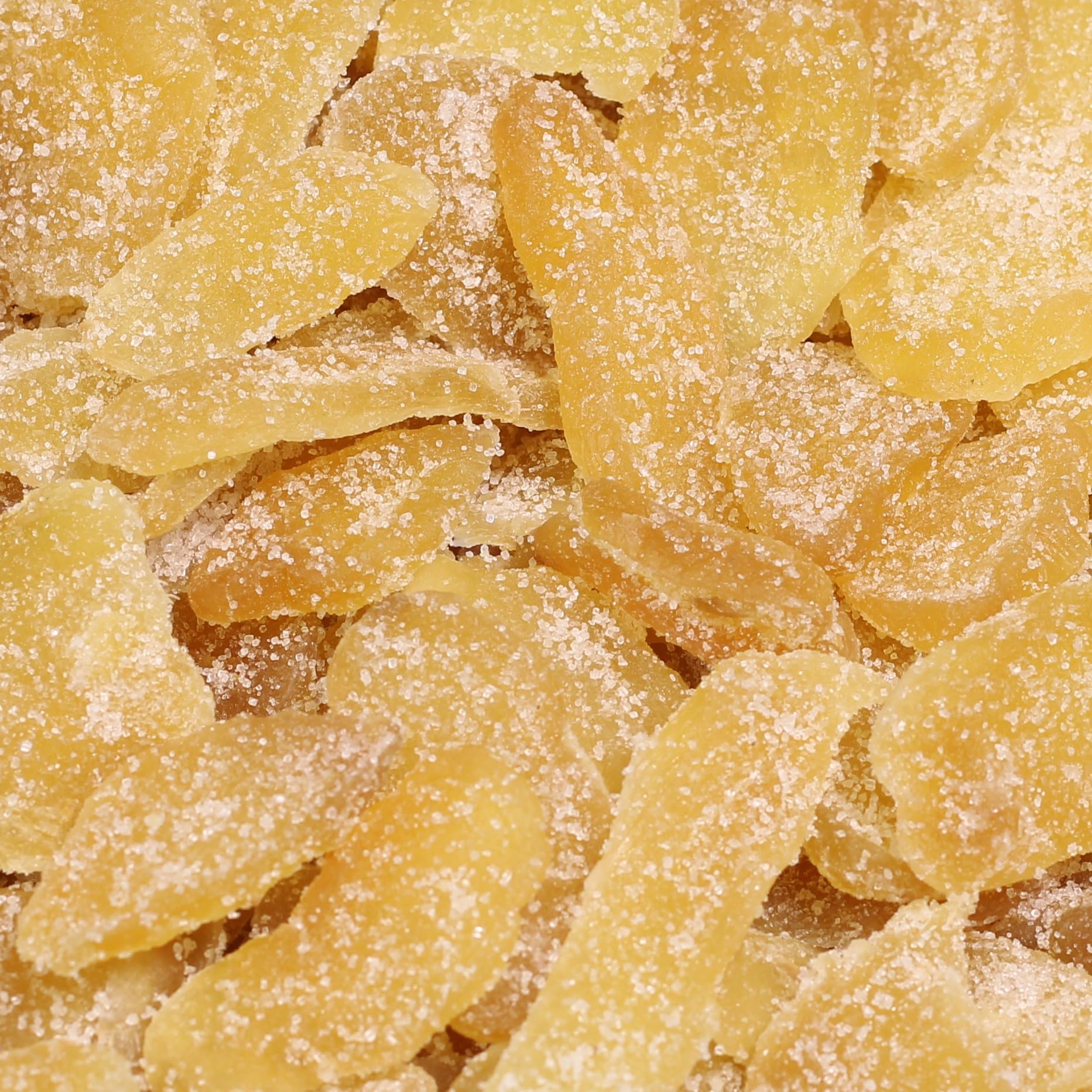 Crystallized Ginger Slices By It'S Delish, 11 Lbs Bulk | Candied Dried Ginger Fruit Chews Natural Candy, Ginger Root With Sugar