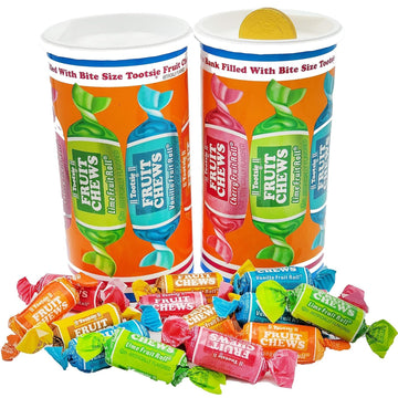 Fruidles Tootsie Bank Twist Midgees Roll, Peanut-Free, Gluten-Free, Kosher Certified, Individually Wrapped, 4oz (12-Pack)