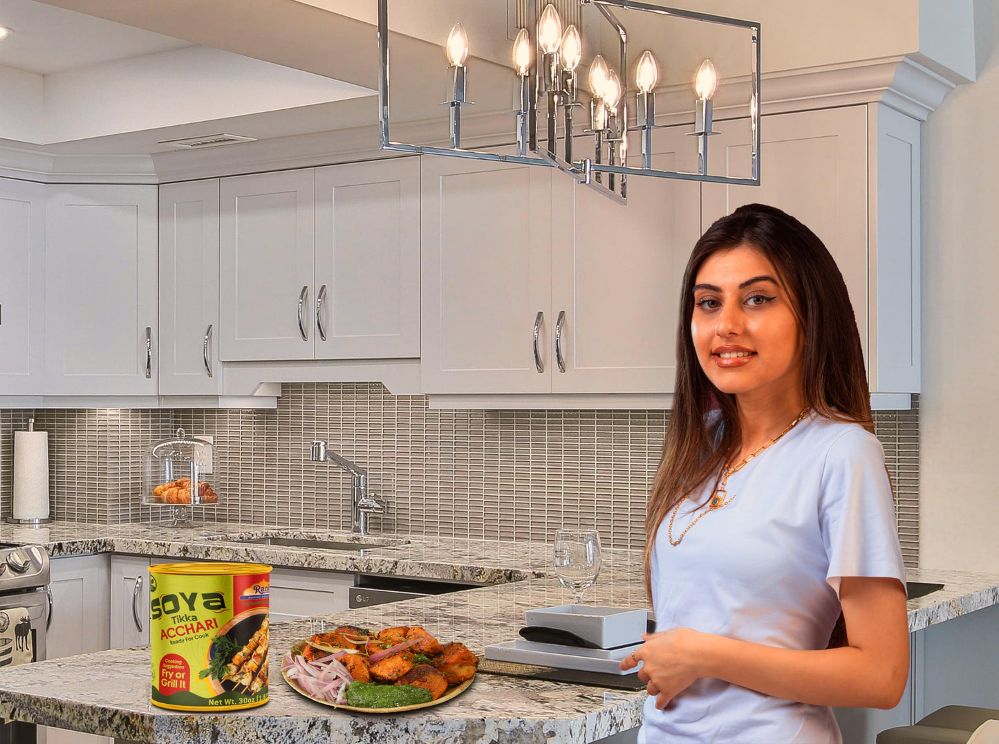 Rani Soya Tikka Achari 30Oz (1.875Lbs) 850G, Pack Of 6, Ready For Cook ~ Easy Open Lid | All Natural | Vegan | No Colors | Non-G
