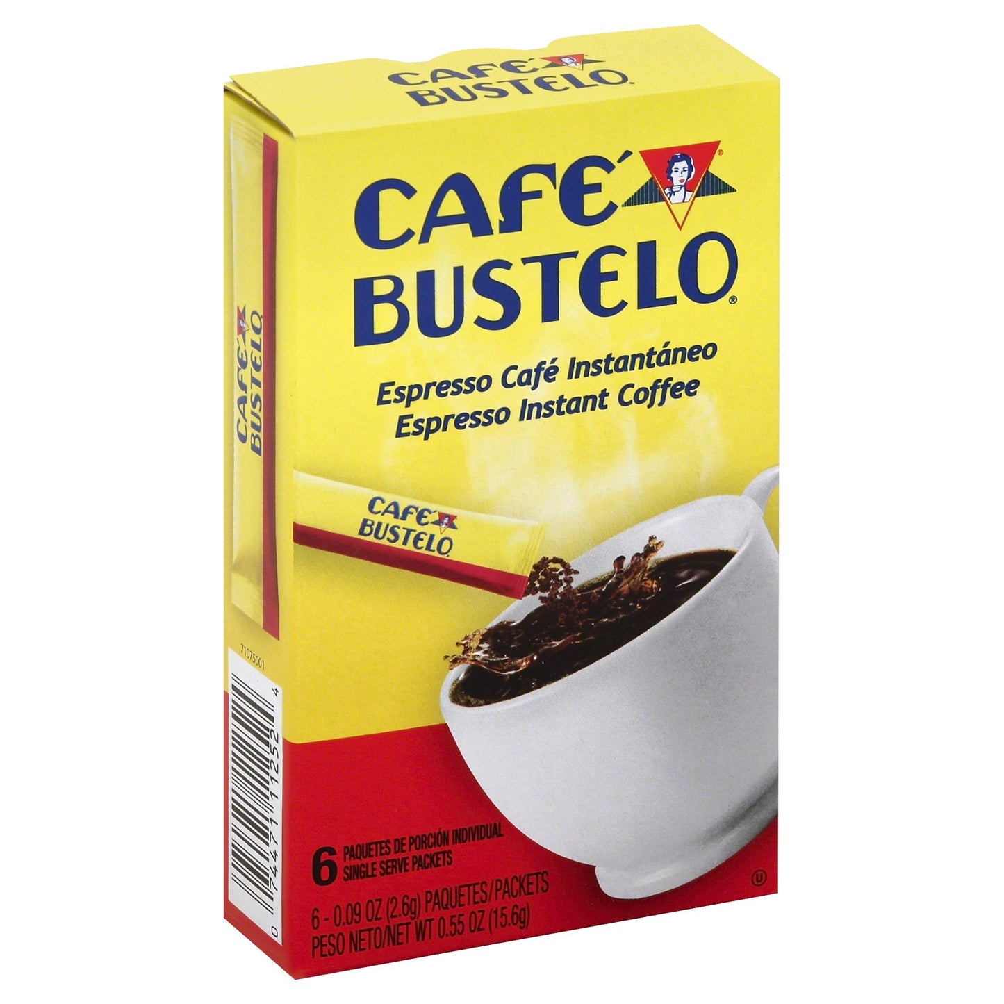Café Bustelo Instant Coffee Single Serve Packets, 6 Count