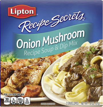 LIPTON RECIPE SECRETS DRY SOUP MIX ONION MUSHROOM 2 CT PER BOX