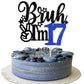 Rsstarxi Cake Topper for 17th Birthday, Blue, Model XM1222-17 Blue, Fun Celebration Decoration