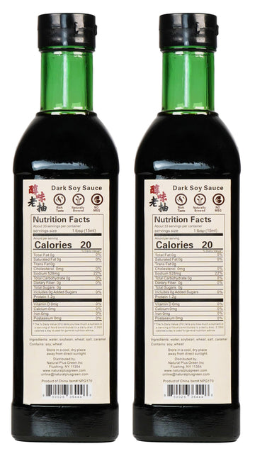 Npg Premium Dark Soy Sauce Set 16.9 Fl Oz (Pack Of 2), Soy Dipping Sauces For Fish, Dumpling, Noodles, And Marinade Meat, Perfec