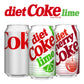 Diet Coke Lime Soda Soft Drink Fridge Pack Cans  12 fl oz  12 Pack