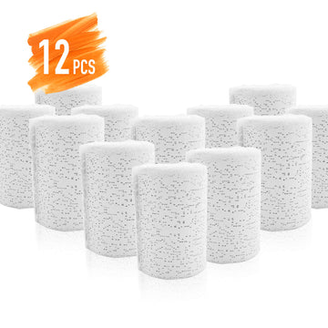 Plaster Cloth Rolls (Pack Of 12) - Gauze Bandages For Body Casts, Craft Projects, Belly Molds - Easy To Use Wrap Strips - 6'' W