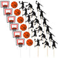 60 Pcs Basketball Action Cake Cupcake Toppers Basketball Sport Summer Birthday Party Decorations Basketball Themed Cake Topper F