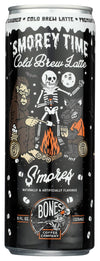 Bones Coffee Company Smorey Time Cold Brew Latte Smores & Graham  Ers Flavored Coffee | Ready To Drink 100% Coffee Can Smooth Sweet Blend Cans 11 Fl Oz (4 Pack)