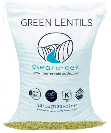 Grown In Montana Green Lentils | 25 Lbs | Non-Gmo | Kosher | Vegan | Non-Irradiated
