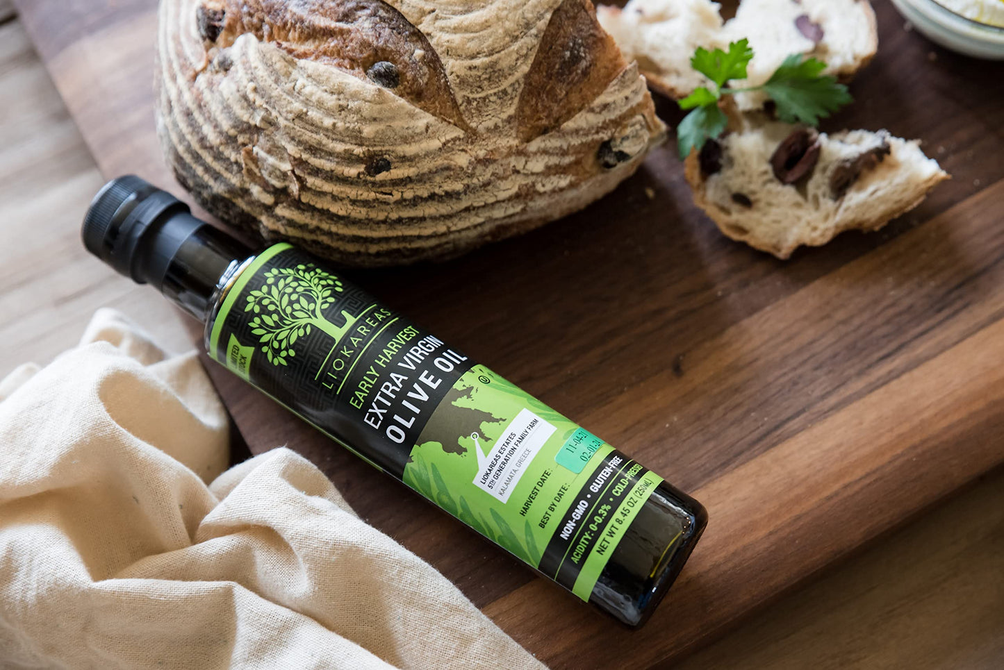 Early Harvest Extra Virgin Olive Oil - Greek - Organic - Ou Kosher Certified - Nongmo - Gluten Free - Paleo - Keto - Cold Presse