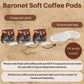 Baronet Coffee Pods Organic Espresso French Roast, 54 Pods, 18 Count (Pack of 3), Single Serve for Senseo Machine