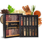 12PCS Herbs Seasoning Spice Gift Set - Complete Starter Spices Seasonings Glass Tubes Gift Set For Men & Women, Cooking Variety 