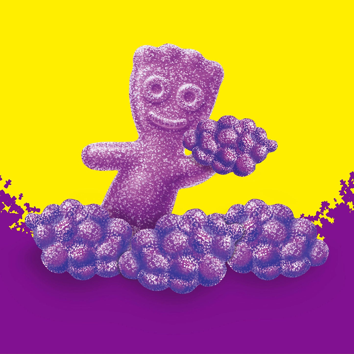 SOUR PATCH KIDS Grape Soft & Chewy Candy, Bulk Candy, 12 - 3.58 oz Bags