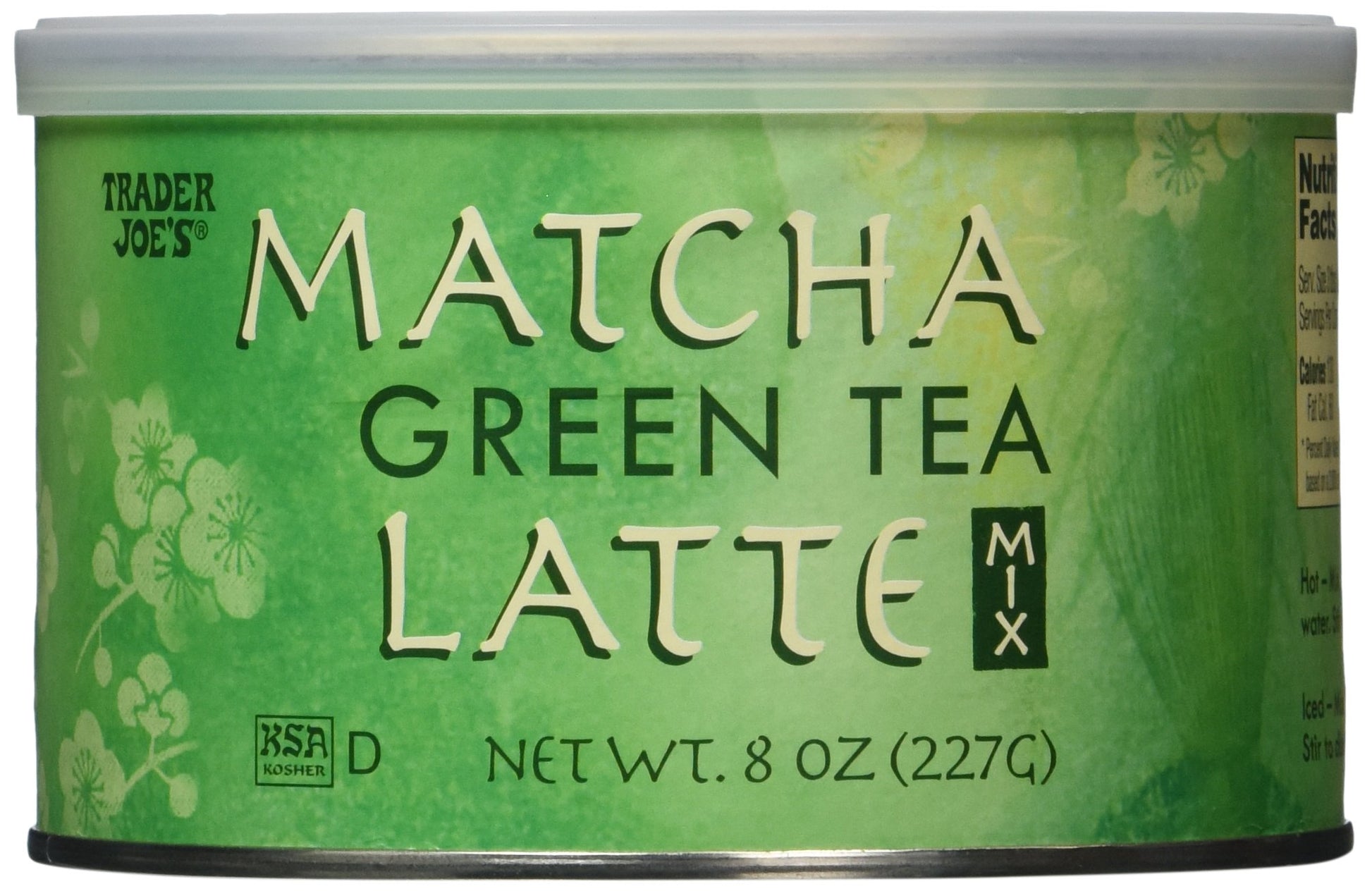 Trader Joe'S Matcha Green Tea Latte 8 Oz, 2 Pack