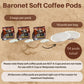 Baronet Coffee Pods - Decaf French Vanilla, Medium Roast, Compostable, 54 Bags, 18 Count (Pack of 3)