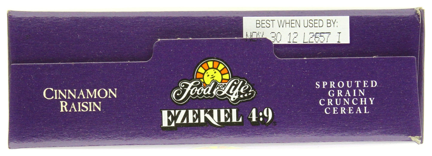 Food For Life, Ezekiel 4:9 Organic Sprouted Grain Cereal, Cinnamon Raisin, 16 Oz
