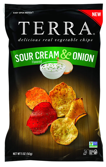 Terra Vegetable Chips, Sour Cream & Onion, 5 Oz